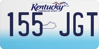 KY license plate 155JGT