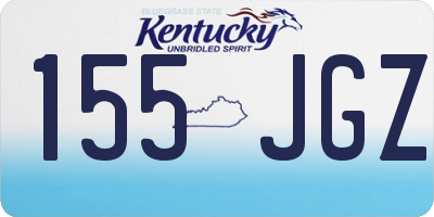 KY license plate 155JGZ