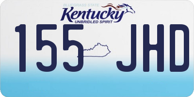 KY license plate 155JHD