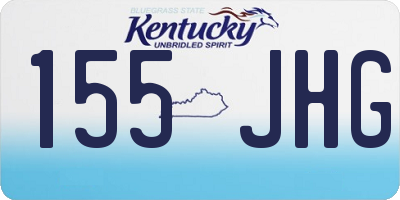 KY license plate 155JHG