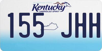 KY license plate 155JHH