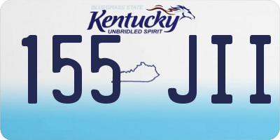 KY license plate 155JII