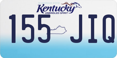KY license plate 155JIQ