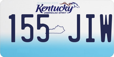 KY license plate 155JIW