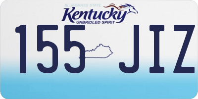 KY license plate 155JIZ