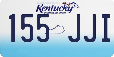KY license plate 155JJI