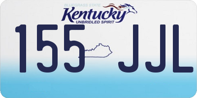 KY license plate 155JJL