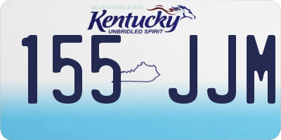 KY license plate 155JJM