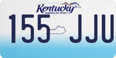 KY license plate 155JJU