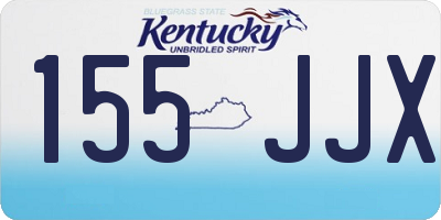 KY license plate 155JJX