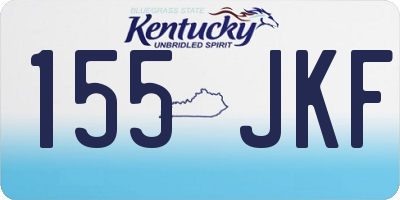 KY license plate 155JKF