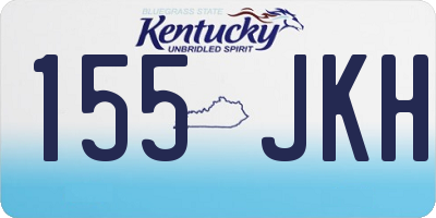 KY license plate 155JKH
