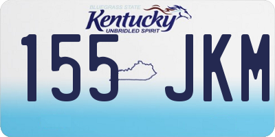 KY license plate 155JKM