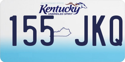 KY license plate 155JKQ