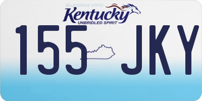 KY license plate 155JKY