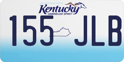 KY license plate 155JLB
