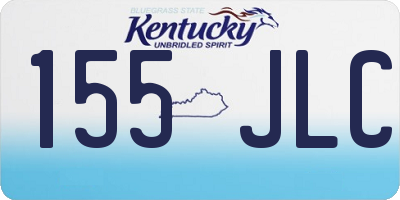 KY license plate 155JLC