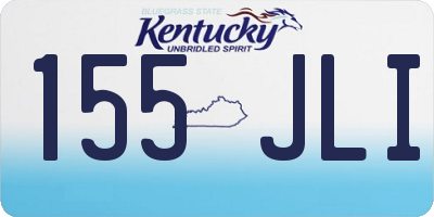 KY license plate 155JLI