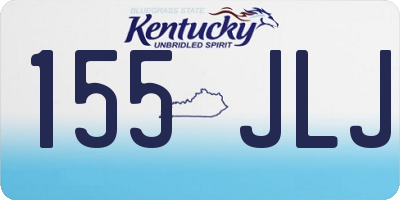 KY license plate 155JLJ