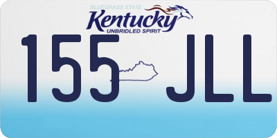 KY license plate 155JLL