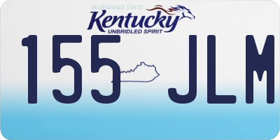 KY license plate 155JLM