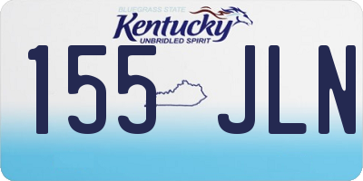 KY license plate 155JLN