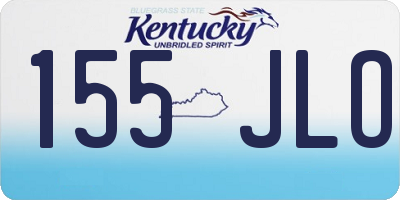 KY license plate 155JLO