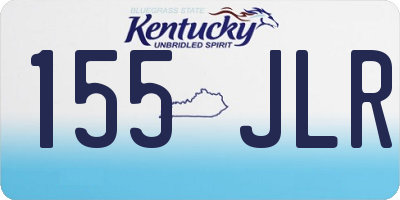 KY license plate 155JLR