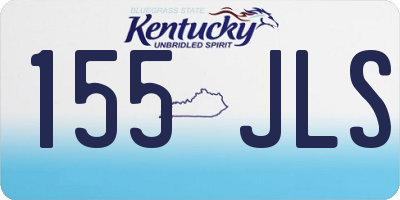 KY license plate 155JLS