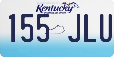 KY license plate 155JLU