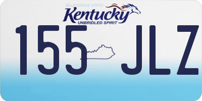 KY license plate 155JLZ