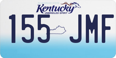 KY license plate 155JMF