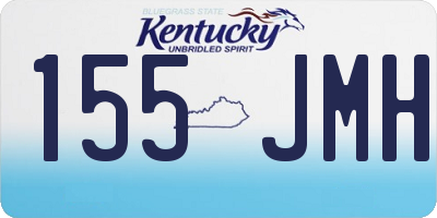 KY license plate 155JMH