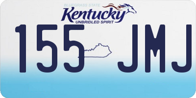 KY license plate 155JMJ