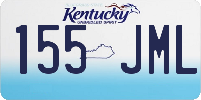 KY license plate 155JML