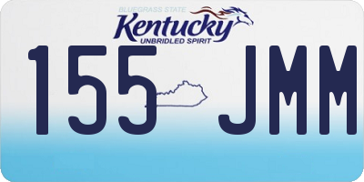 KY license plate 155JMM