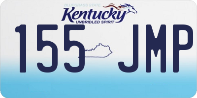 KY license plate 155JMP