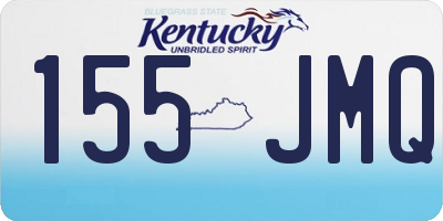 KY license plate 155JMQ