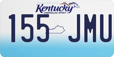 KY license plate 155JMU