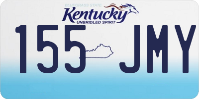 KY license plate 155JMY