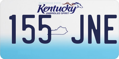 KY license plate 155JNE