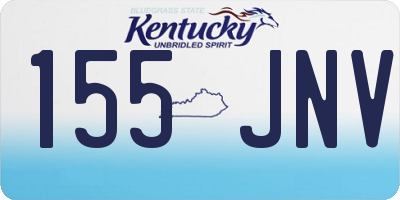 KY license plate 155JNV
