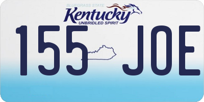 KY license plate 155JOE
