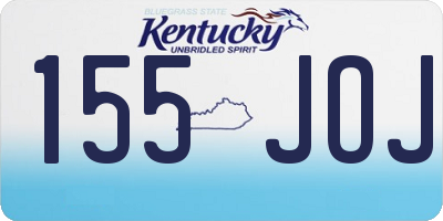 KY license plate 155JOJ