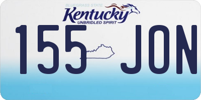 KY license plate 155JON