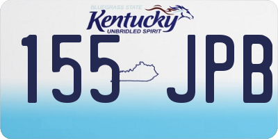 KY license plate 155JPB