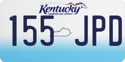 KY license plate 155JPD