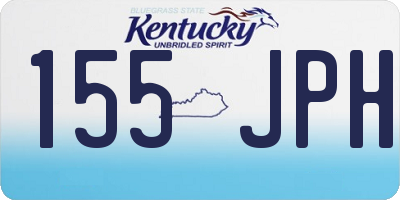 KY license plate 155JPH