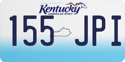 KY license plate 155JPI