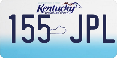 KY license plate 155JPL